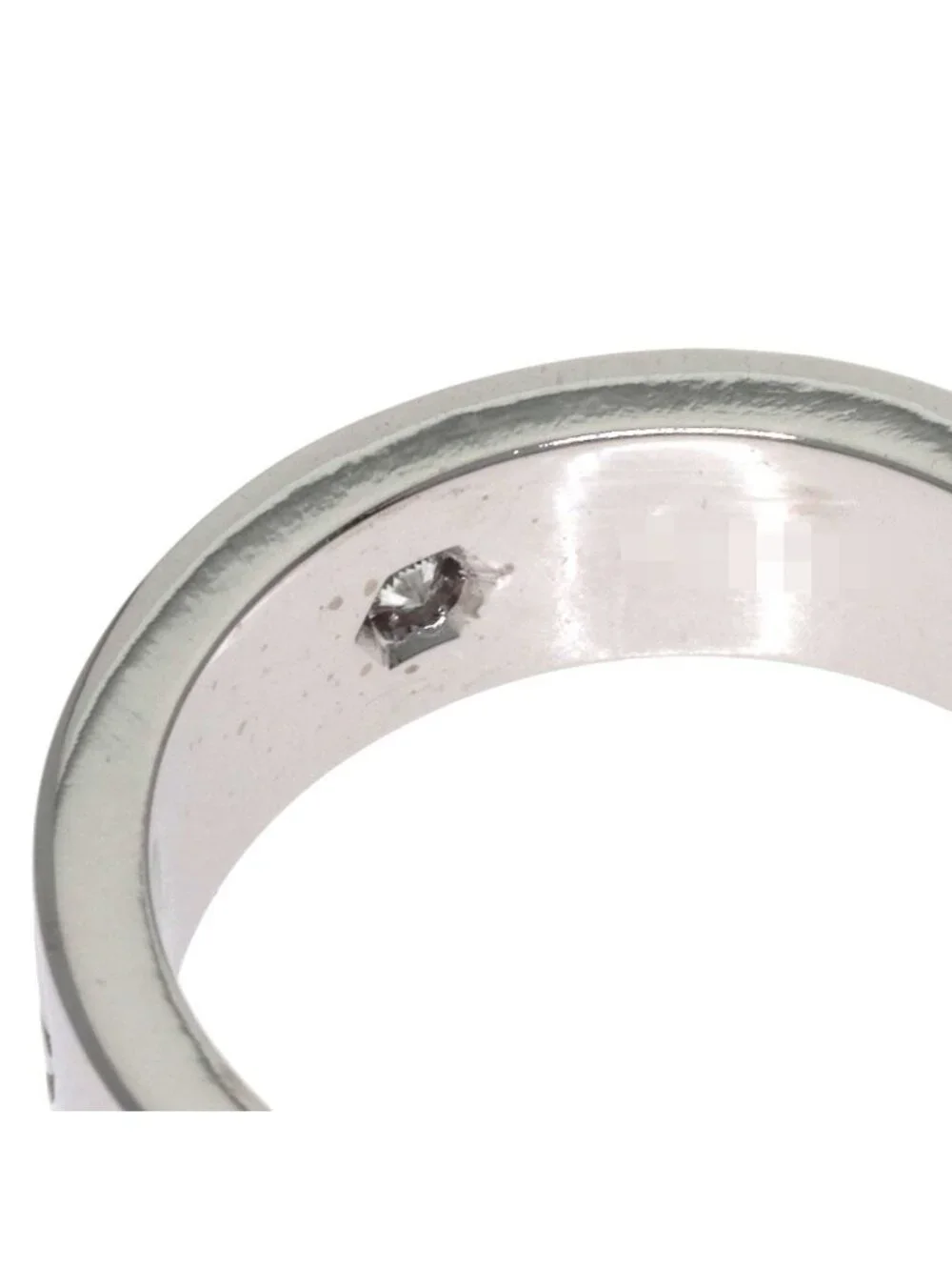 Cartier Love Ring Half Diamond 49 18k White Gold